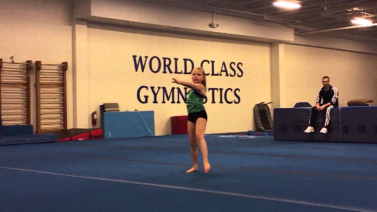 floor routine practice - YouTube