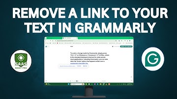 How to Remove a Link to Your Text in Grammarly