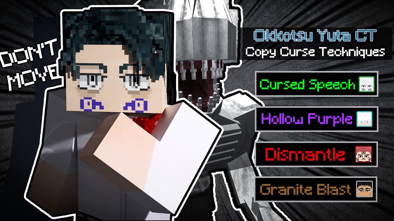 Yuta Using Copy Copy Everything using OKKOTSU YUTA and RIKA inside Minecraft Jujutsu ...