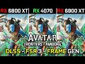 Avatar Frontiers Of Pandora | RX 6800 XT vs RTX 4070 vs RX 6900 XT | DLSS | FSR 3 FRAME GENERATION