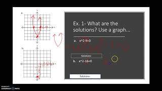 Lesson 9-3 Solving Quadratic Equations