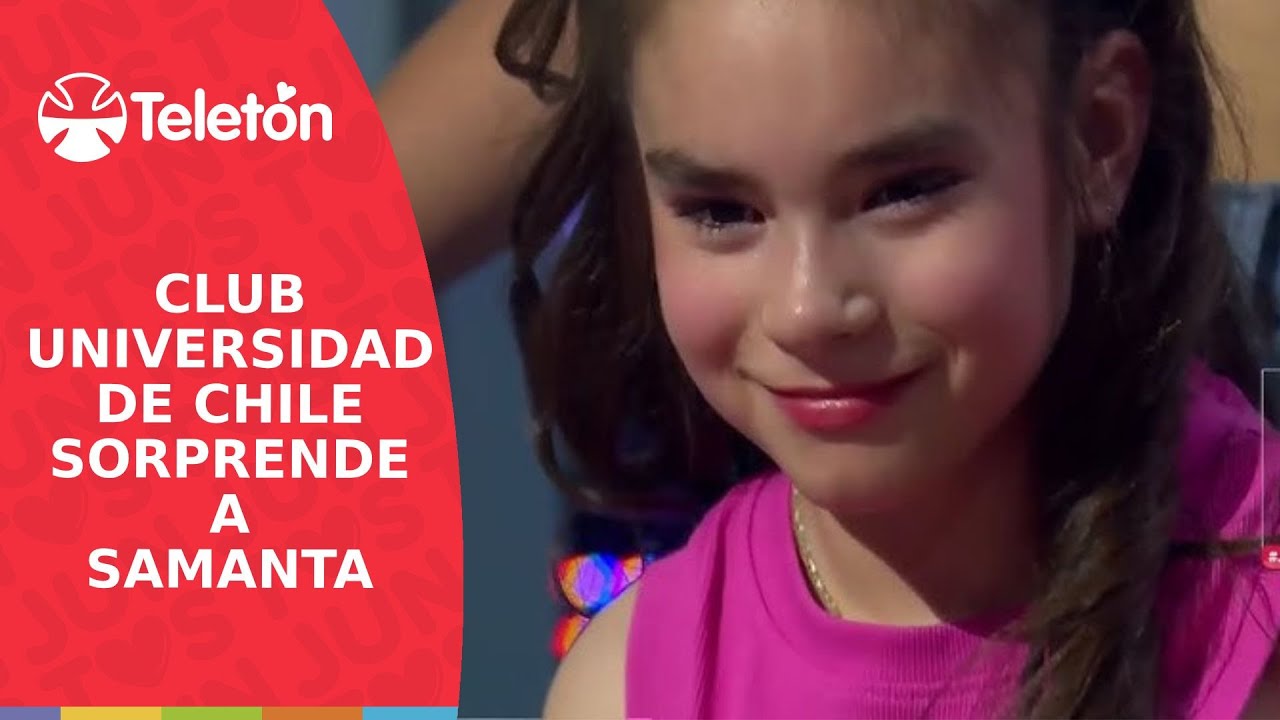 La gran sorpresa del club Universidad de Chile que emocionó a Samanta en la Teletón 2024 | Canal 13