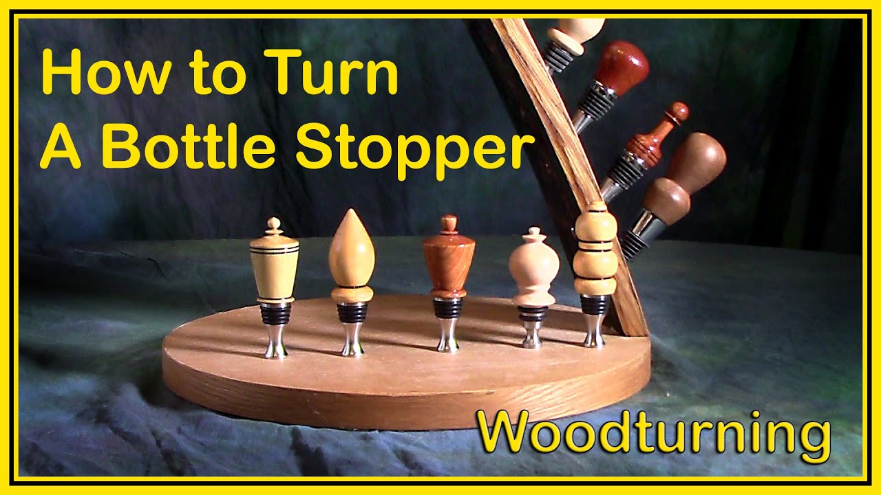How to Turn A Bottle Stopper That Sells By Dean's Woodworking. 