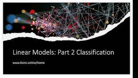 LinearModels2 Classification