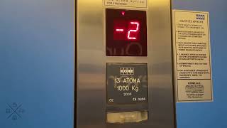 2002 KONE MonoSpace MRL traction elevators @ Golden Hall, Maroussi, Greece.
