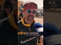 Carlo Heezen onderbreekt zijn etappe voor een sigaretje