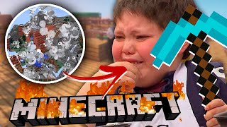 Niño Llora Por Su Casa De Minecraft Trolleo
