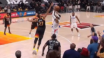 Rudy Gobert game-winning block on Marcus Morris in the final second 💀 Jazz vs Clippers Game 1
