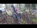 Clearing a Downed Tree with the Family