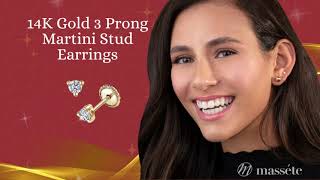 Upgrade Your Ear Stack: 14K Gold Martini Studs w/ CZ #MinimalistJewelry #CZStuds Net Worth