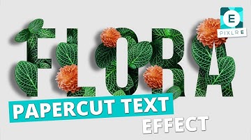 Create A Paper Cut Text Effect in Pixlr E