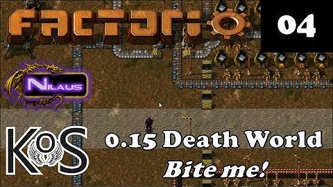 Factorio 0.15 Death World - E04 - Securing the perimeter