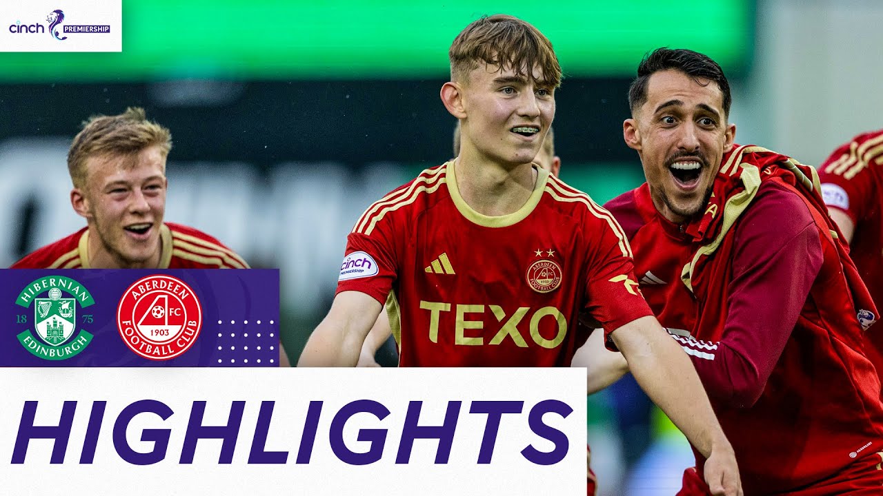 Hibernian 0-4 Aberdeen | Boyd Grabs Debut Goal In Dominant Win | cinch Premiership