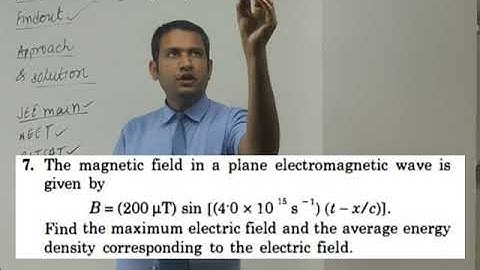 H.C. VERMA SOLUTION BY SAINI SIR # ELECTROMAGNETIC WAVE #CHAPTER NO. 40 # EMW # EXERCISE 6,7 #