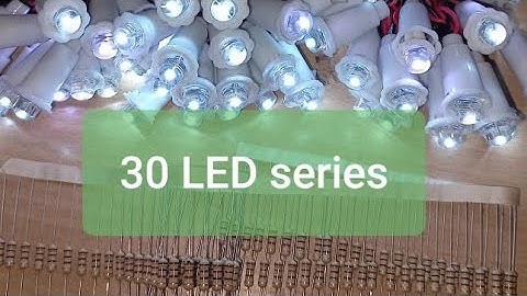 How to make 30 LED series || BLS India|| combination of LED and Resistor|| Binary projects