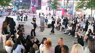 [STREET ARTIST] T:EV (TAEYOUNG, BONGGEUN & YUSEONG). LONG TIME NO SEE. SINCHON BUSKING. 240428.