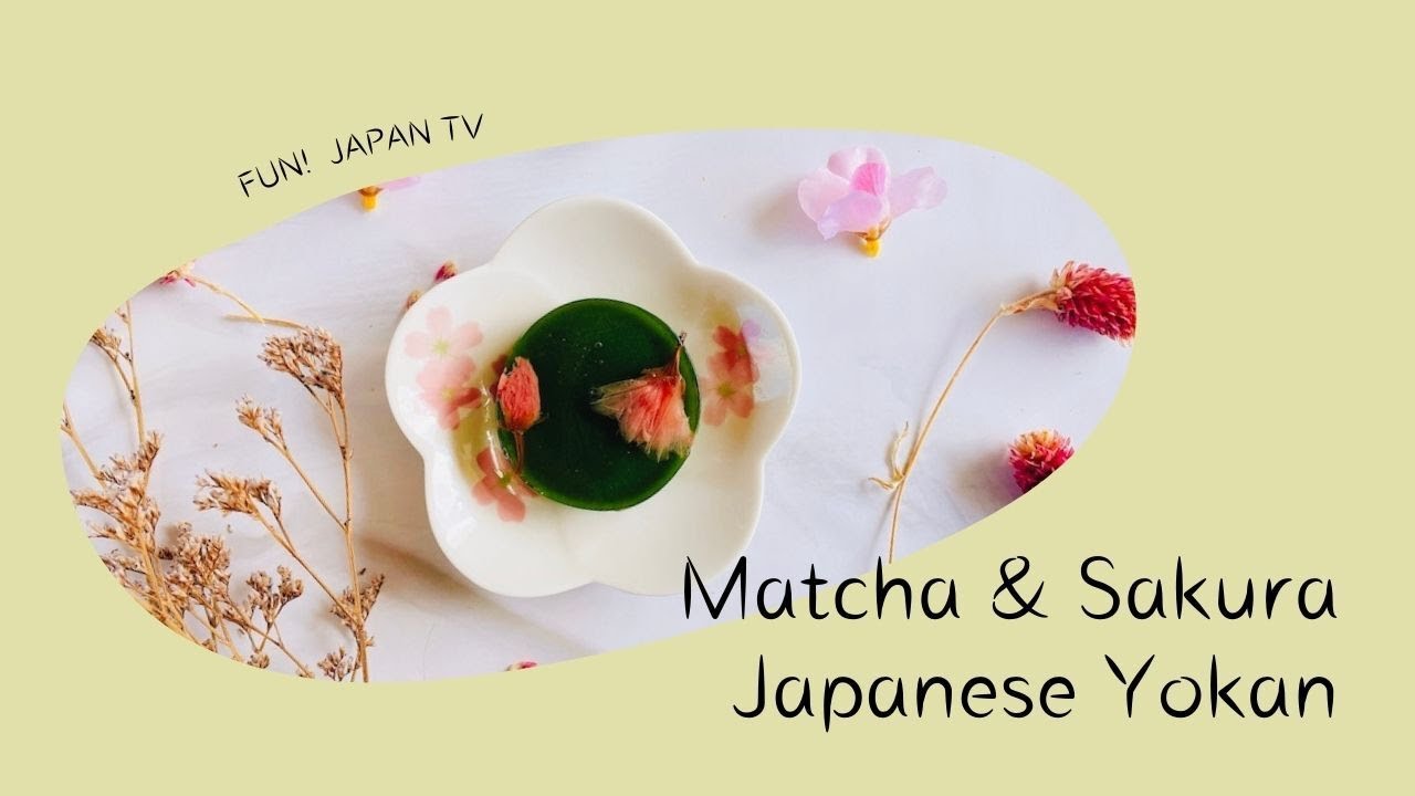 Matcha and Sakura Yokan - YouTube