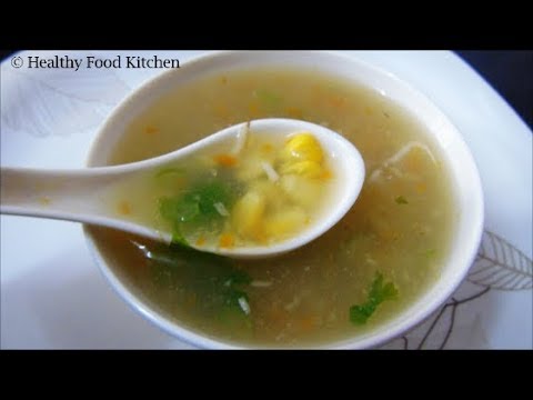 Sweet Corn Soup in Tamil/Hotel Style Sweet Corn Soup Recipe/Vegetable Soup Recipe/Restaurant style