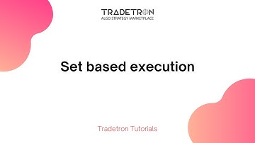 Make sets dependent on each other on Tradetron