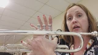 Concert B flat C major scale for trumpet