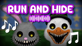 RUN AND HIDE 🎵 Lyric Video 🎵 Mr. Hopp's Playhouse Song