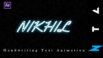 Handwriting Text Animation In After Effects Tutorial || 2020 || NTC ||