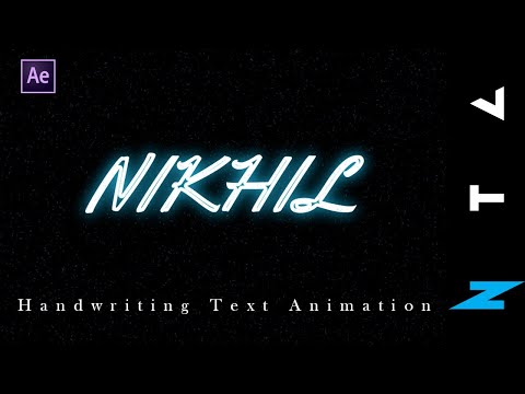 Handwriting Text Animation In After Effects Tutorial || 2020 || NTC ||