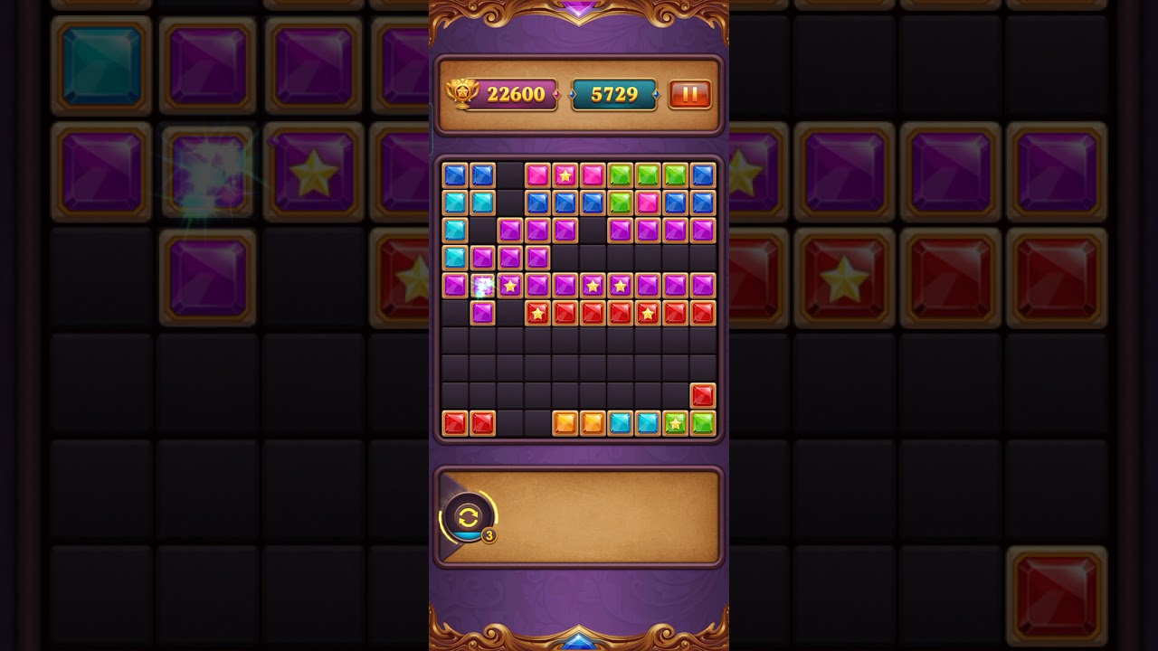 Block puzzle: #3 jewel game play android