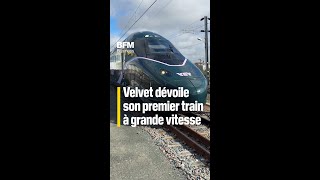 Velvet dévoile son premier train et fonce à grande vitesse sur la SNCF
