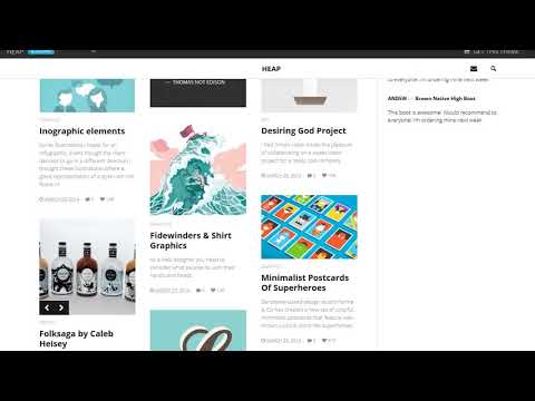 HEAP - A Snappy Responsive WordPress Blog Theme
