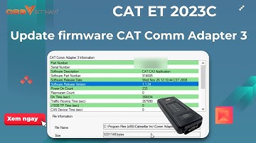 Update Firmware CAT Comm Adapter 3 with CAT ET 2023C