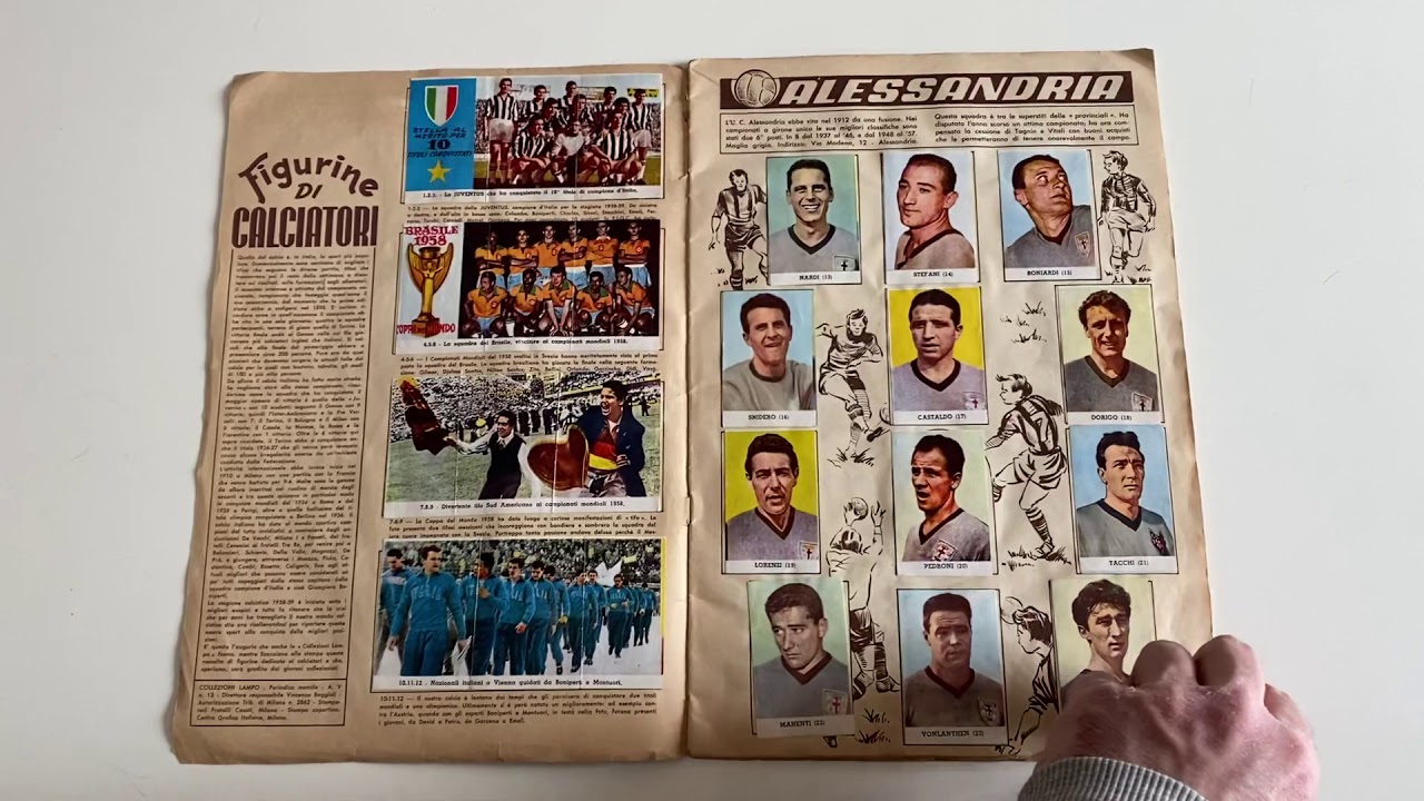 Album figurine Lampo 58/59 YouTube