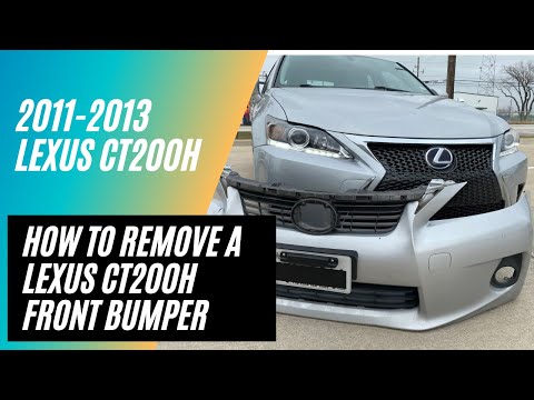 Quick & easy 2011-2013 Lexus CT200H front bumper removal.