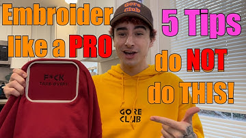 5 MUST KNOW tips and tricks for embroidery (WATCH BEFORE YOU EMBROIDER)