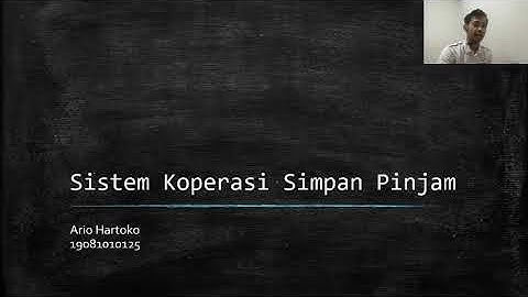 Sistem Koperasi Simpan Pinjam || Desain Basis Data || Ario Hartoko