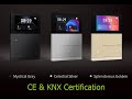 2021 KNX/EIB Home Automation WALTZ Touch+ Pad Temperature Controller HD IPS LCD CE KNX Certification