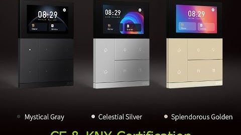 2021 KNX/EIB Home Automation WALTZ Touch+ Pad Temperature Controller HD IPS LCD CE KNX Certification