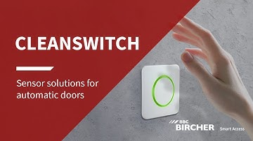 CleanSwitch | Sensor solution for touchless opening of automatic doors | BBC Bircher Smart Access