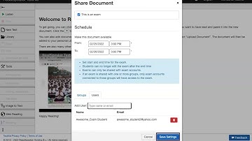 TextAid Exam Mode: How the Teacher Shares the Test