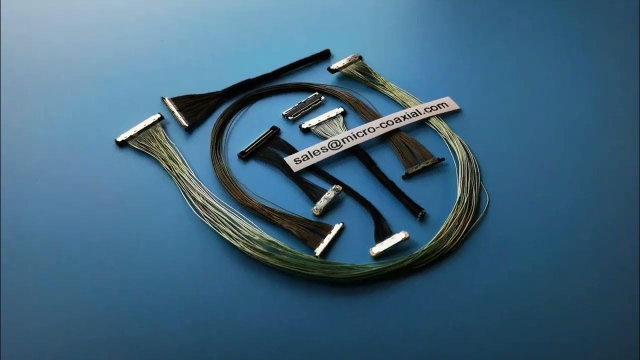 Custom 38 36 34 AWG Micro ribbon Coax Coax Highspeed Cablee UL1354 MCX