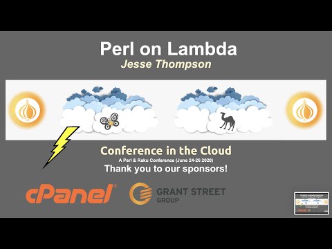 Jesse Thompson - Perl on Lambda - Lightning Talks - Day 3