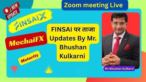 Amezing Info Finsai Group Ecosystem Our Blockchain Trainer Bhushan Kulkarni  || What is mechaifx