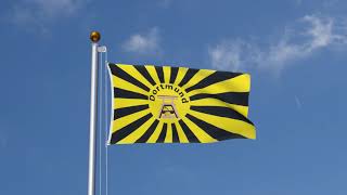 Dortmund Aufgehende Sonne mit Förderturm - Flagge 90 x 150 cm