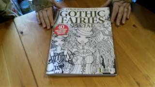 Colouring heaven gothic fairies special Myka Jelina flip through