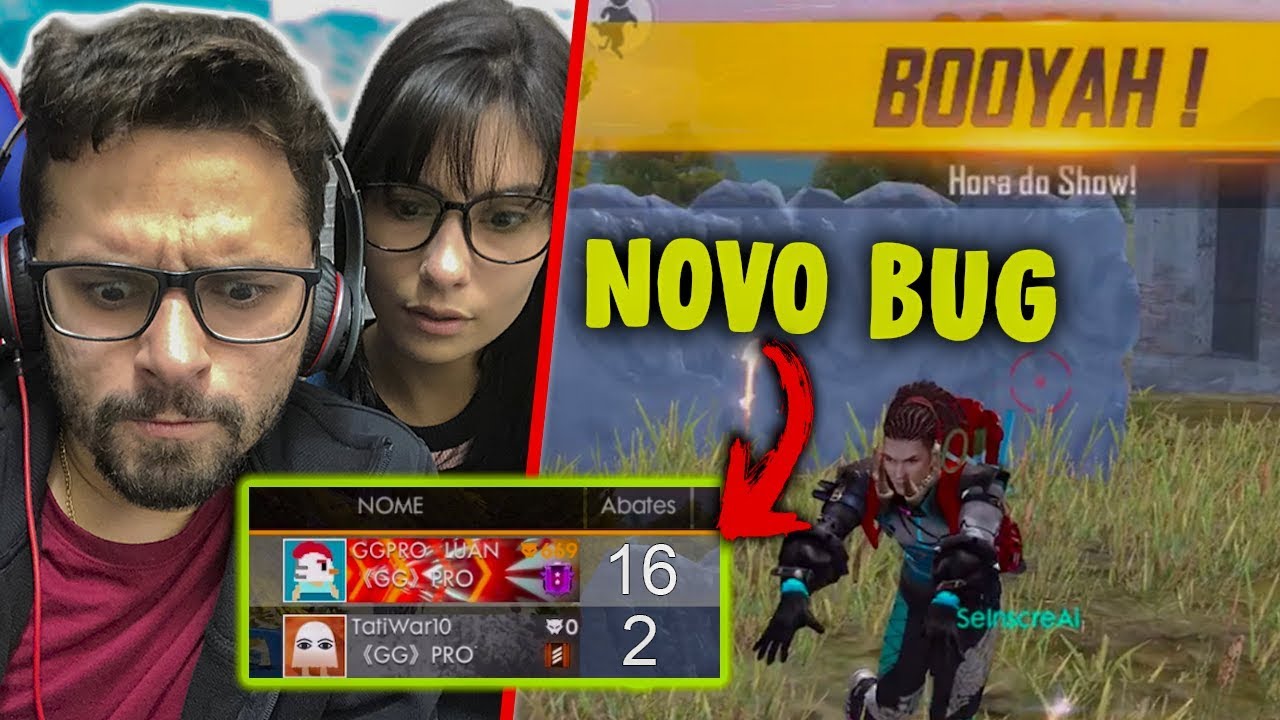 FIZ O NOVO BUG DO FREE FIRE E MINHA MULHER NÃO ACREDITOU DUO DE CASAL FREE FIRE clash royale update