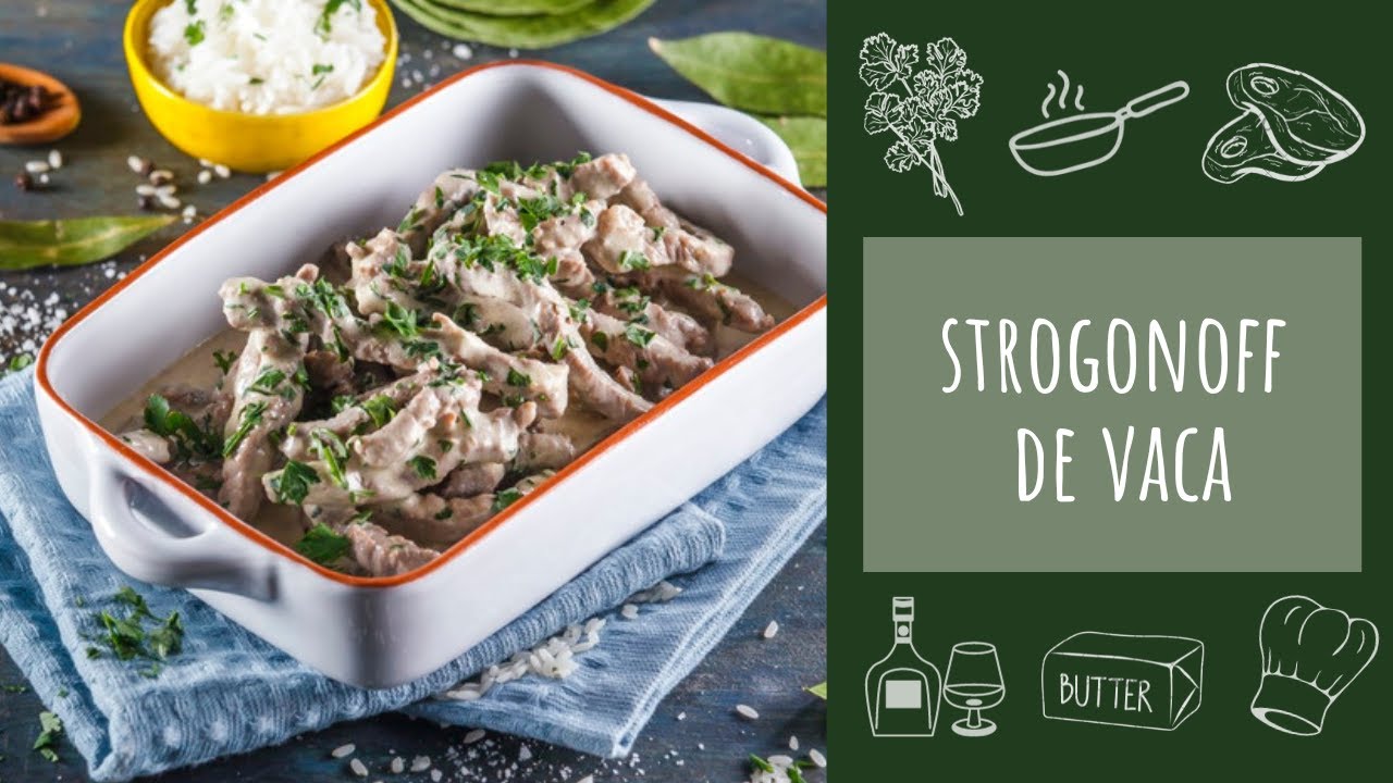 Strogonoff de vaca (refeição rápida)