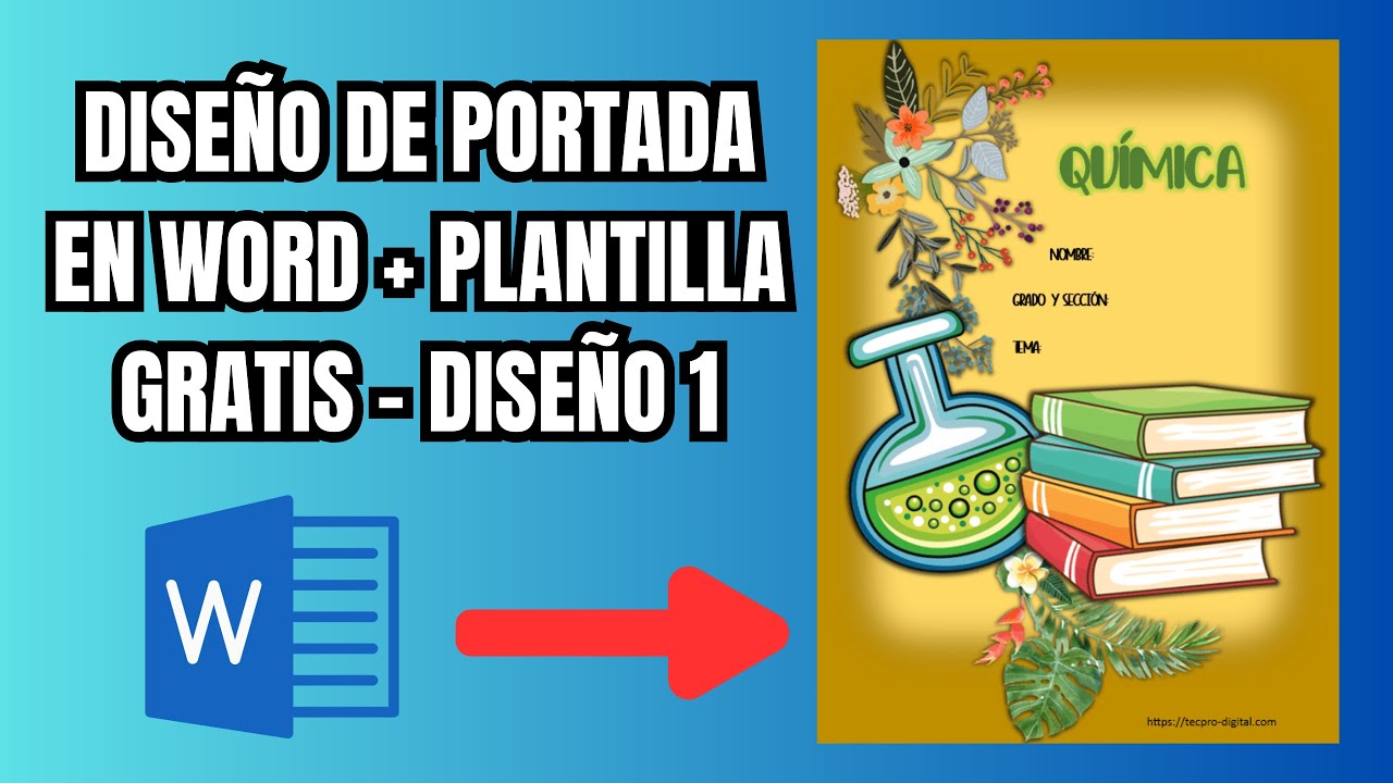 Diseño de Portada creativa en Word + [PLANTILLA DE DESCARGA] - Portada ...