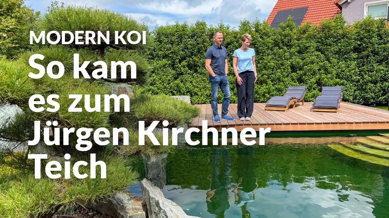 Thomas und sein neuer Jürgen Kirchner Teich | Modern Koi Blog #8121