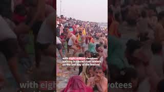 Indias Kumbh Mela Festival Is Wrapping Up, With Final Ritual River Bathing