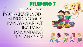 HUDYAT SA PAGKAKASUNUD-SUNOD NG MGA PANGYAYARI AT IBA PANG PANANDANG TALAKAYAN